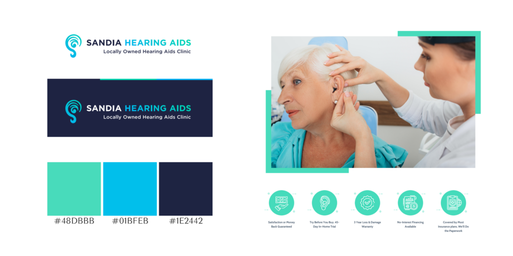 Sandia Hearing Aids Center Brand guide