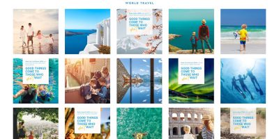 Cerulean World Travel Social Media Management