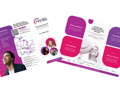 reVIBE tri-fold brochure
